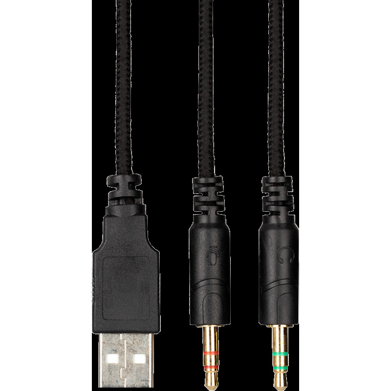 HF Stereo 2E HG330 Gaming LED black+ мікр UA (2E-HG330BK)