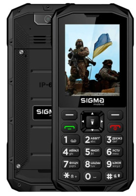 Телефон Sigma X-treme PA68 Black UA UCRF