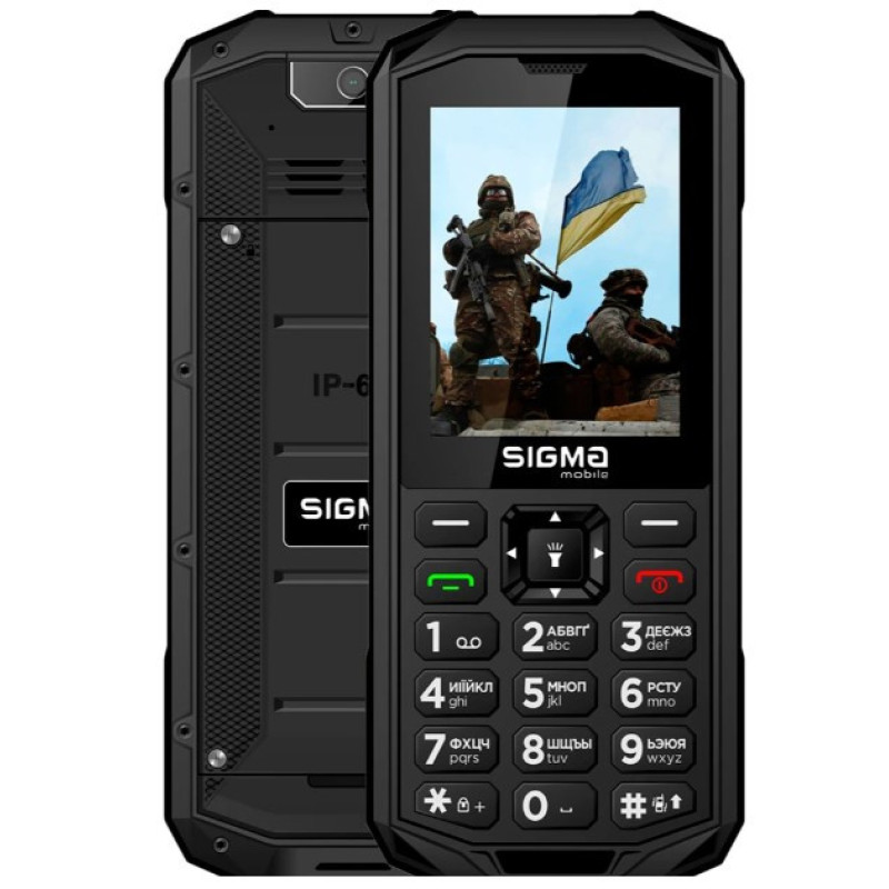 Телефон Sigma X-treme PA68 Black UA UCRF