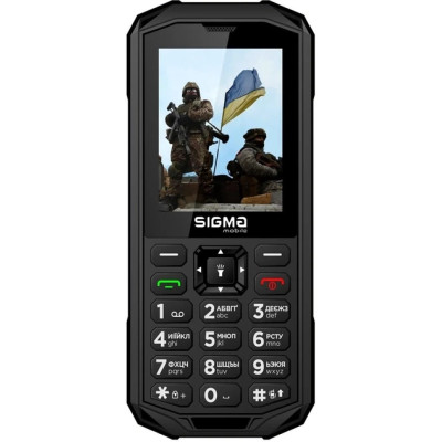 Телефон Sigma X-treme PA68 Black UA UCRF