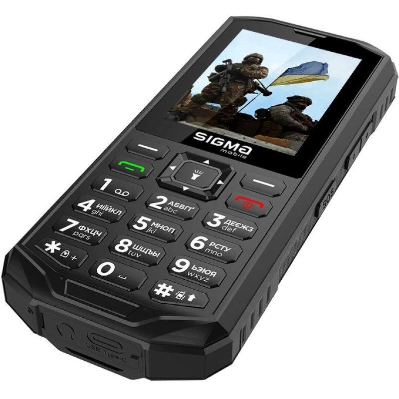 Телефон Sigma X-treme PA68 Black UA UCRF
