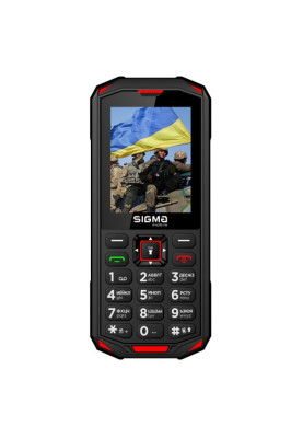 Телефон Sigma X-treme PA68 Black/Red UA UCRF