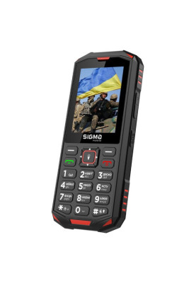 Телефон Sigma X-treme PA68 Black/Red UA UCRF