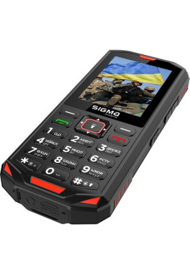 Телефон Sigma X-treme PA68 Black/Red UA UCRF