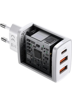 МЗП блочок 30W 2USB-A/USB-C Compact Quick Charger (CCXJ-E02) white Baseus