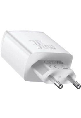 МЗП блочок 30W 2USB-A/USB-C Compact Quick Charger (CCXJ-E02) white Baseus