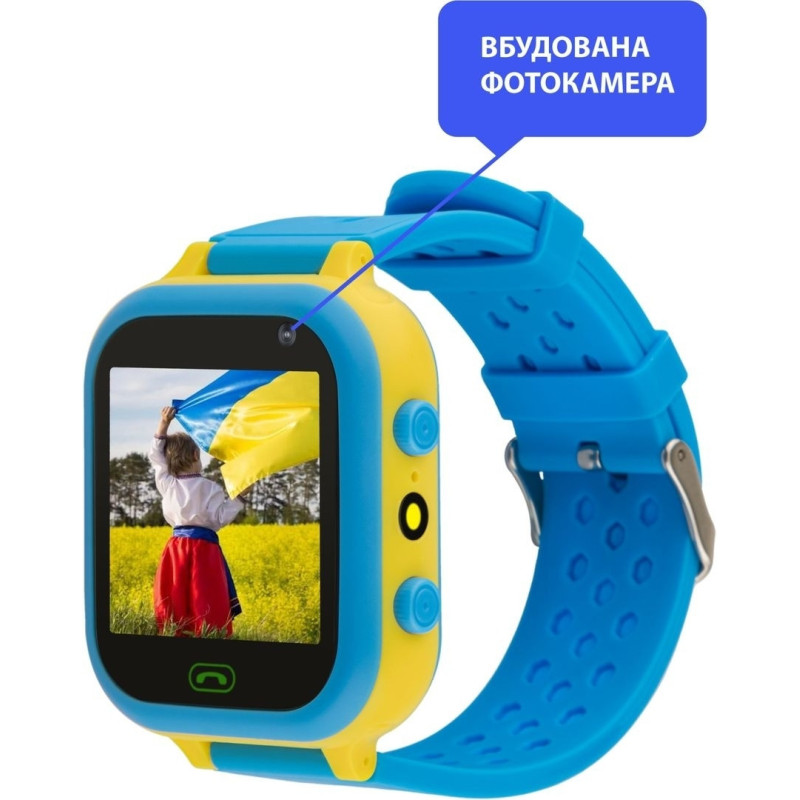 Smart Watch AmiGo GO009 GLORY Camera+LED WIFI Blue-Yellow UA UCRF