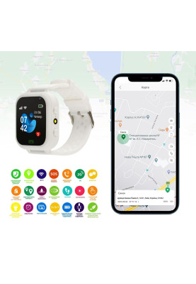 Smart Watch AmiGo GO009 Camera+LED WIFI White UA UCRF