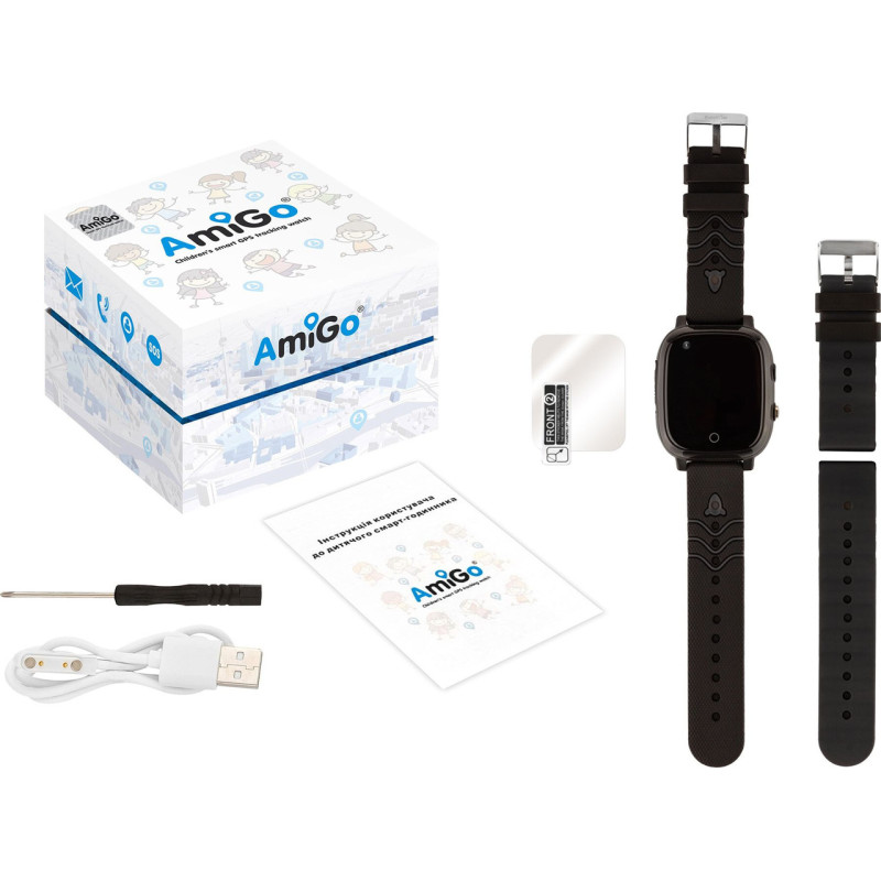 Smart Watch AmiGo GO005 4G WIFI Thermometer Black