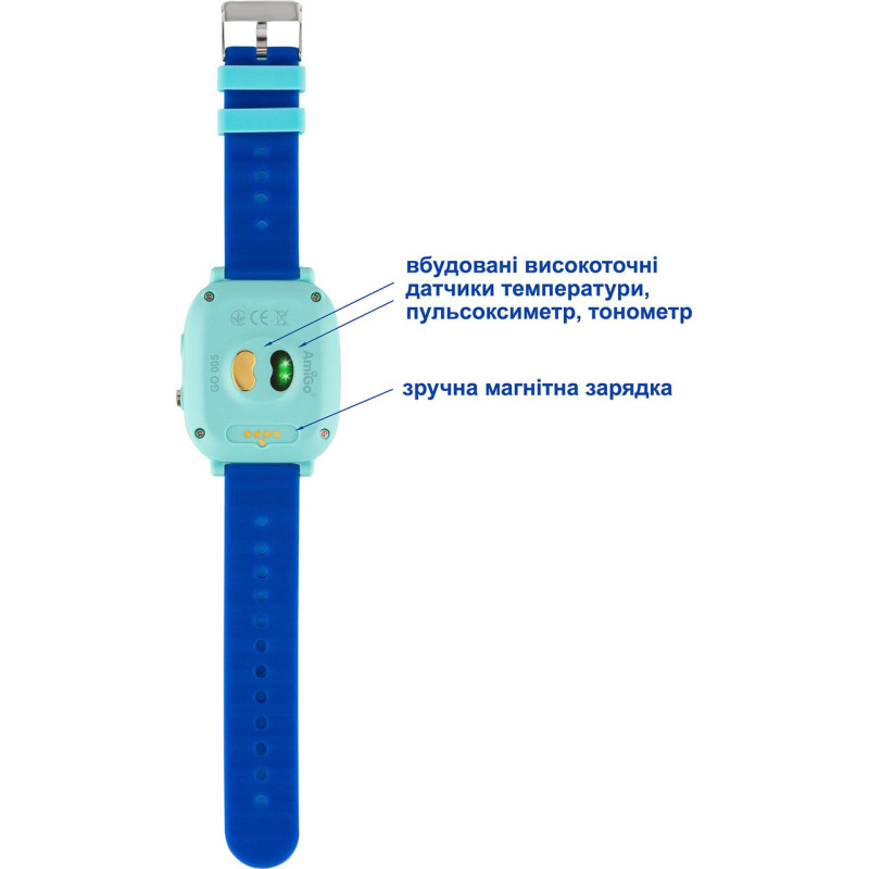 Smart Watch AmiGo GO005 4G WIFI Thermometer Blue