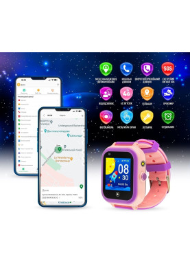 Smart Watch GARMIX PointPRO-200 4G/GPS/WIFI/VIDEO CALL PINK UA UCRF
