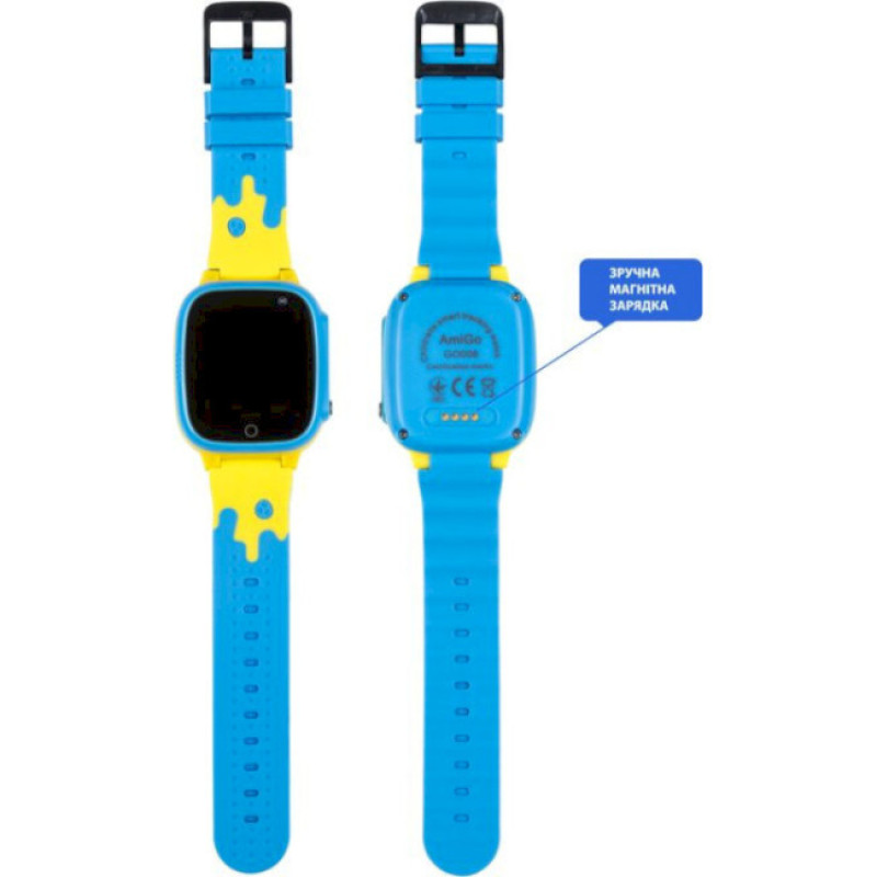 Smart Watch AmiGo GO008 MILKY GPS Wi-Fi Blue/yellow UA UCRF