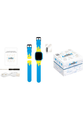 Smart Watch AmiGo GO008 MILKY GPS Wi-Fi Blue/yellow UA UCRF
