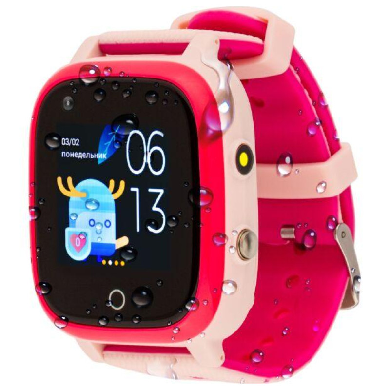 Smart Watch AmiGo GO005 4G WIFI Thermometer Pink UA UCRF