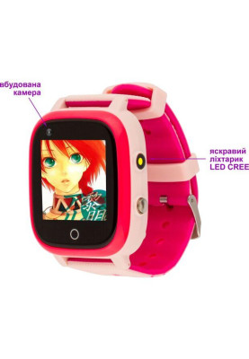Smart Watch AmiGo GO005 4G WIFI Thermometer Pink UA UCRF