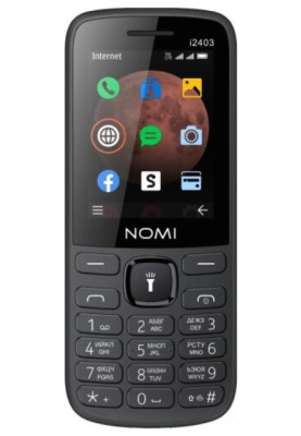 Телефон Nomi i2403 Black UA UCRF