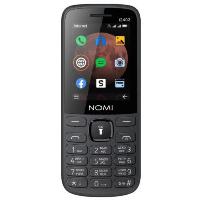 Телефон Nomi i2403 Black UA UCRF