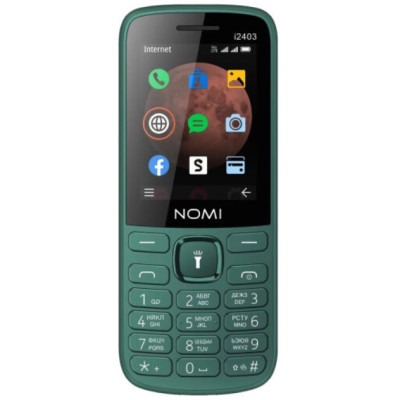 Телефон Nomi i2403 Dark Green UA UCRF