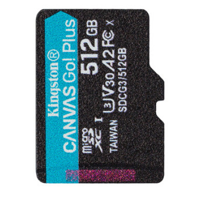 Micro SD 512GB/10 class 170Mb/s V30 A2 Kingston SDCG3/512GB