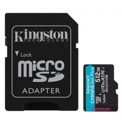 Micro SD 512GB/10 class 170Mb/s V30 A2 Kingston SDCG3/512GB