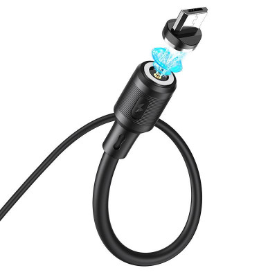 Кабель Hoco USB CA-101 Magnetic 2.4A X52 black 1m Кабель Hoco USB CA-101 Magnetic 2.4A X52 black 1m