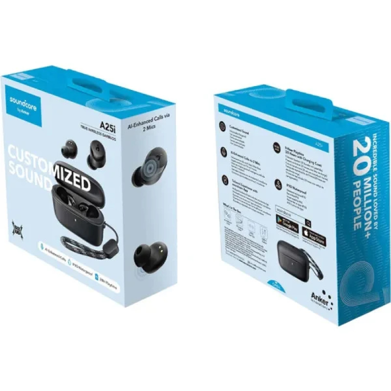 TWS Anker SoundCore A25i Black (A3948G11) UA