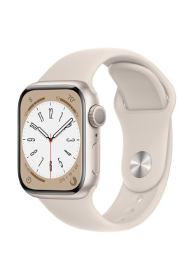 Apple Watch Series 8 45mm GPS Starlight Aluminium Case Starlight Sport Band MNUQ3LL/A M/L A2771