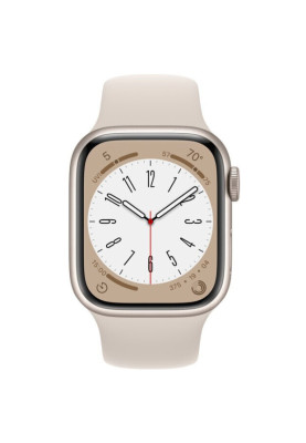 Apple Watch Series 8 45mm GPS Starlight Aluminium Case Starlight Sport Band MNUQ3LL/A M/L A2771