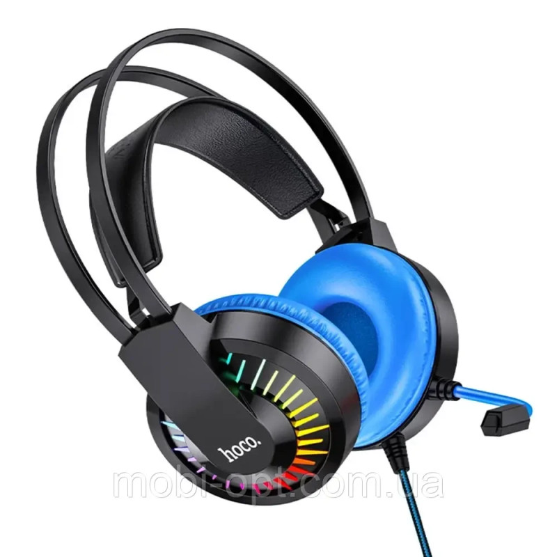 HF Stereo Hoco W105 Joyful Blue +мікр