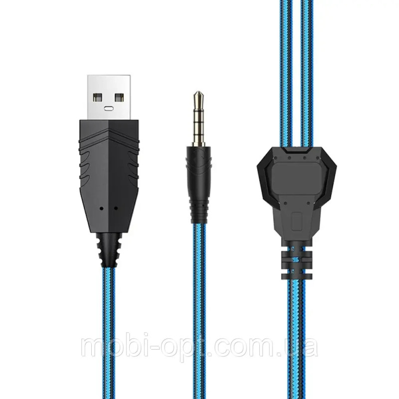 HF Stereo Hoco W105 Joyful Blue +мікр