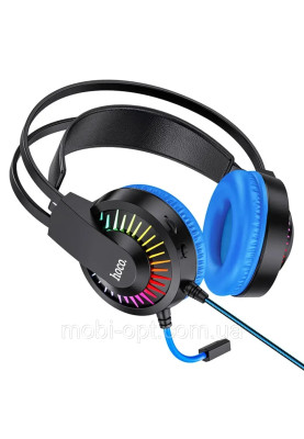 HF Stereo Hoco W105 Joyful Blue +мікр