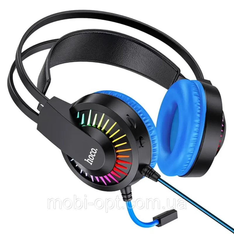 HF Stereo Hoco W105 Joyful Blue +мікр