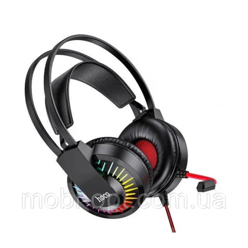 HF Stereo Hoco W105 Joyful Red +мікр