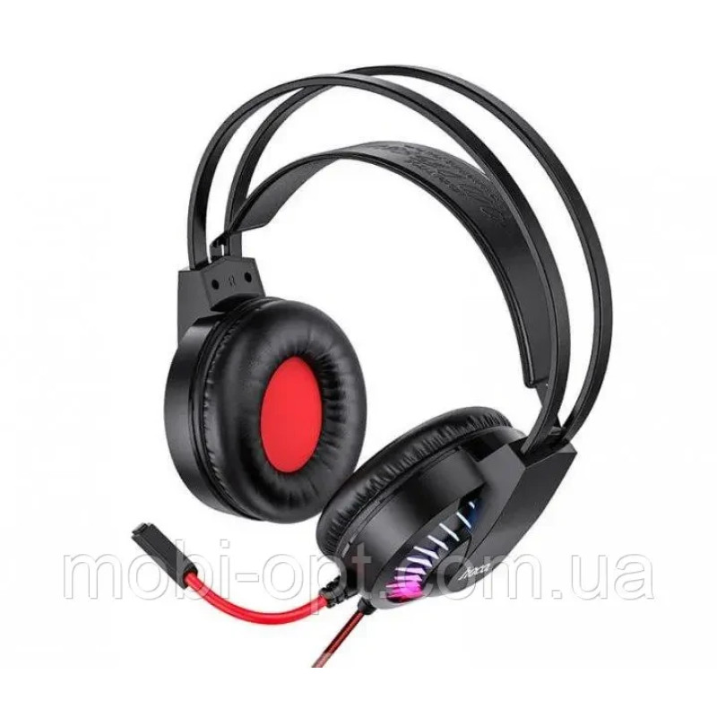 HF Stereo Hoco W105 Joyful Red +мікр