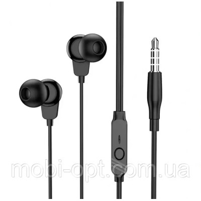 HF Borofone BM64 +мікрофон earphones black (BM64B)