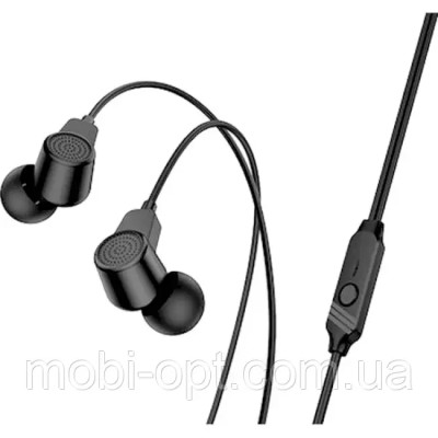 HF Borofone BM64 +мікрофон earphones black (BM64B)