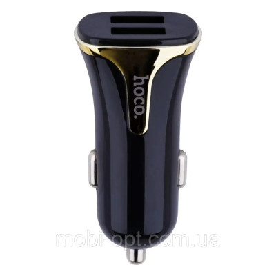 АЗП Micro USB 5V/3.4A/18W 2USB QC3.0 Z31 black Hoco