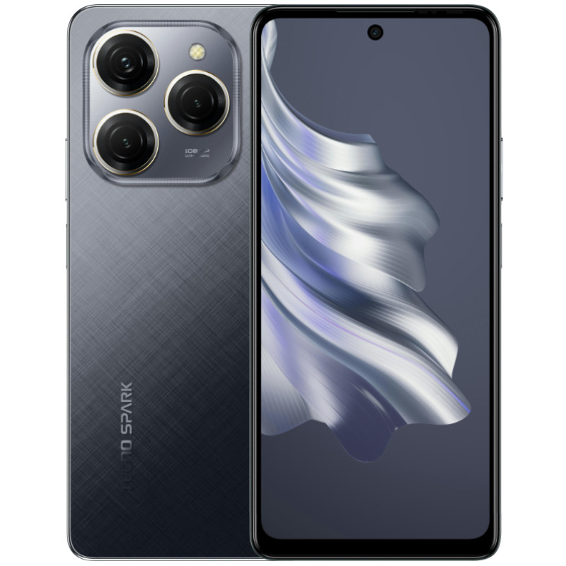 Смартфон Tecno Spark 20 PRO (KJ6) 8/256Gb NFC Moonlit Black (4894947014178) UA UCRF