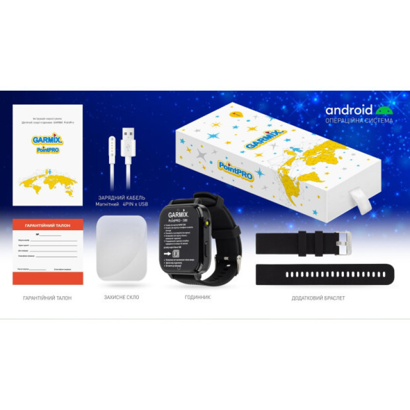 Smart Watch GARMIX PointPRO-300 4G Black UA UCRF