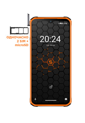 Смартфон Sigma X-treme PQ56 6/128Gb Black-Orange UA UCRF