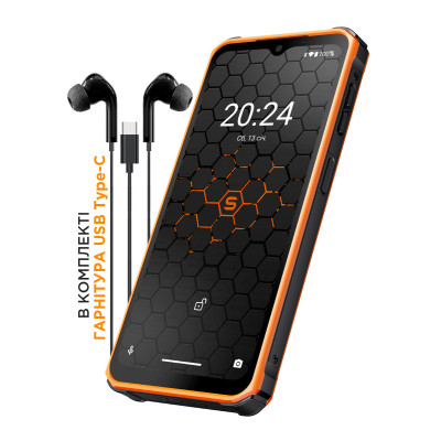 Смартфон Sigma X-treme PQ56 6/128Gb Black-Orange UA UCRF
