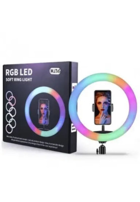 Холдер Selfie + LED 36cm MJ36 Ring Light RGB