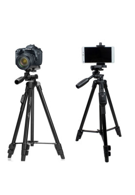 Штатив-тринога+selfie Yunteng VCT-5208 black 1.25m