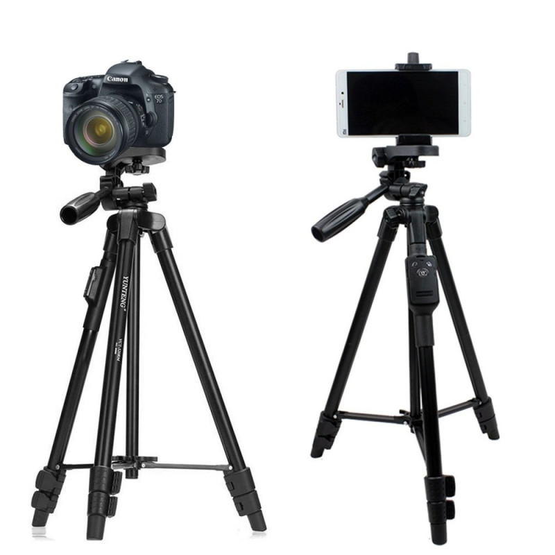 Штатив-тринога+selfie Yunteng VCT-5208 black 1.25m