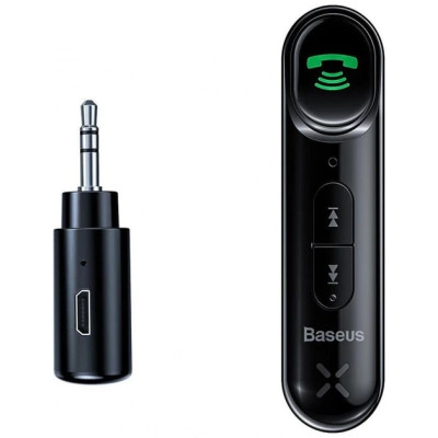 Bluetooth адаптер Baseus Qiyin AUX Car Bluetooth Receiver Black (WXQY-01)