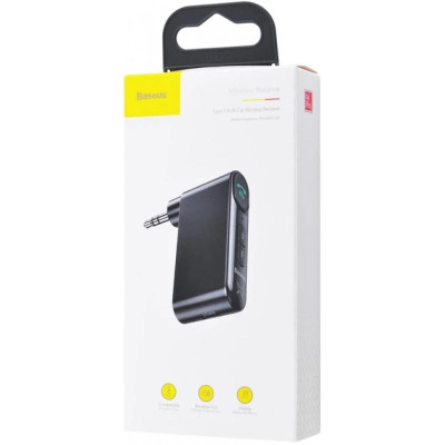 Bluetooth адаптер Baseus Qiyin AUX Car Bluetooth Receiver Black (WXQY-01)