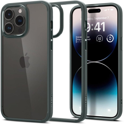 Накладка iPhone 14 Pro Max Ultra Hybrid Spigen Зелений
