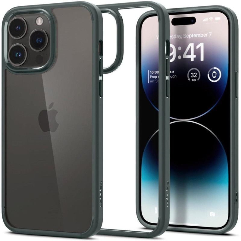 Накладка iPhone 14 Pro Max Ultra Hybrid Spigen Зелений