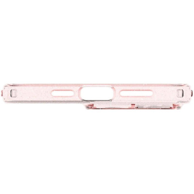 Накладка iPhone 14 Pro  Liquid Crystal Glitter Spigen Рожевий