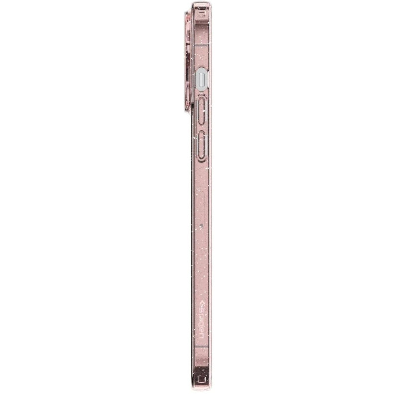 Накладка iPhone 14 Pro Max Liquid Crystal Glitter Spigen Рожевий
